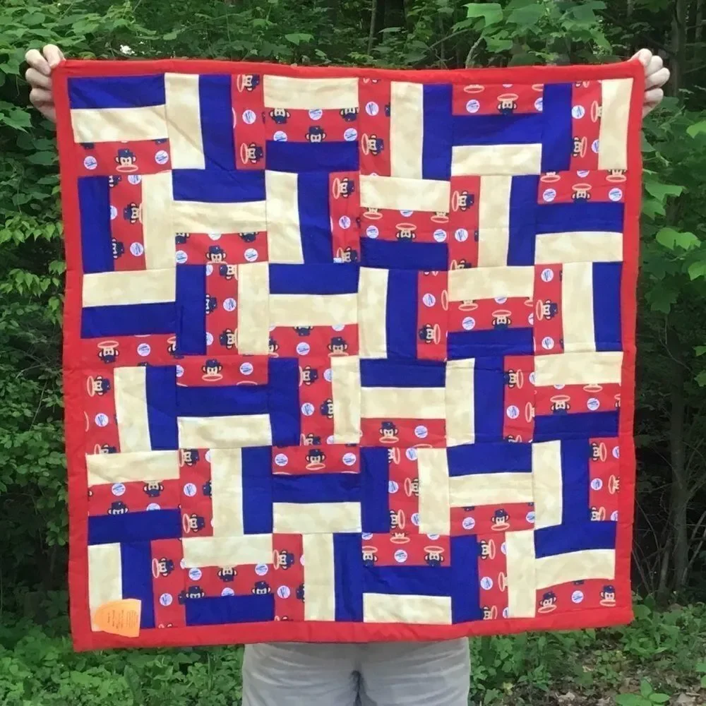 NWT. Hand Crafted Baseball Monkeys Quilt!
